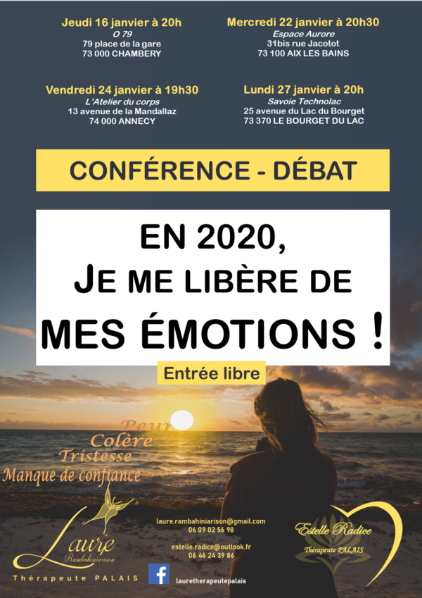 Conférence / débat : En 2020, libérez-vous de vos émotions