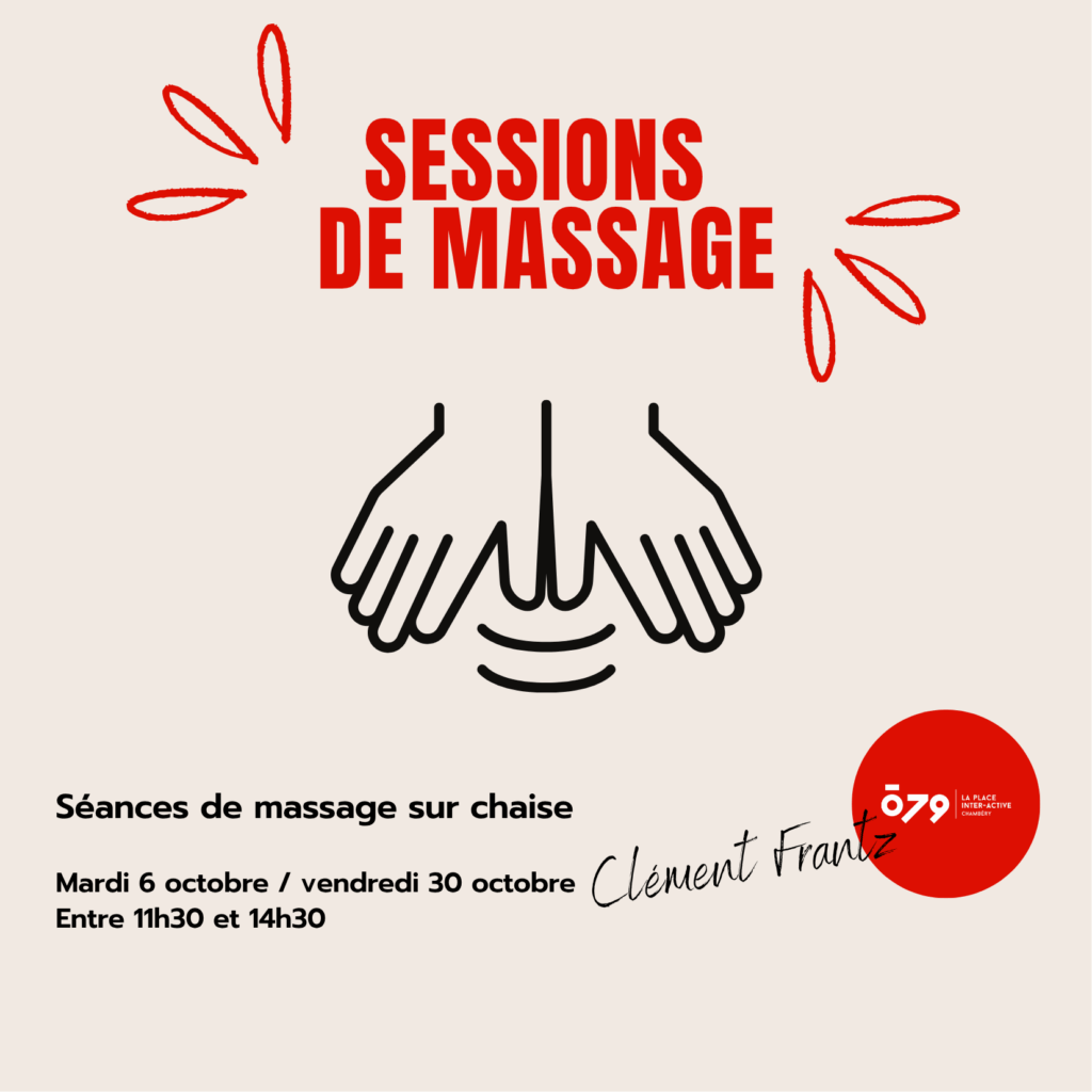 Sessions de massage sur chaise